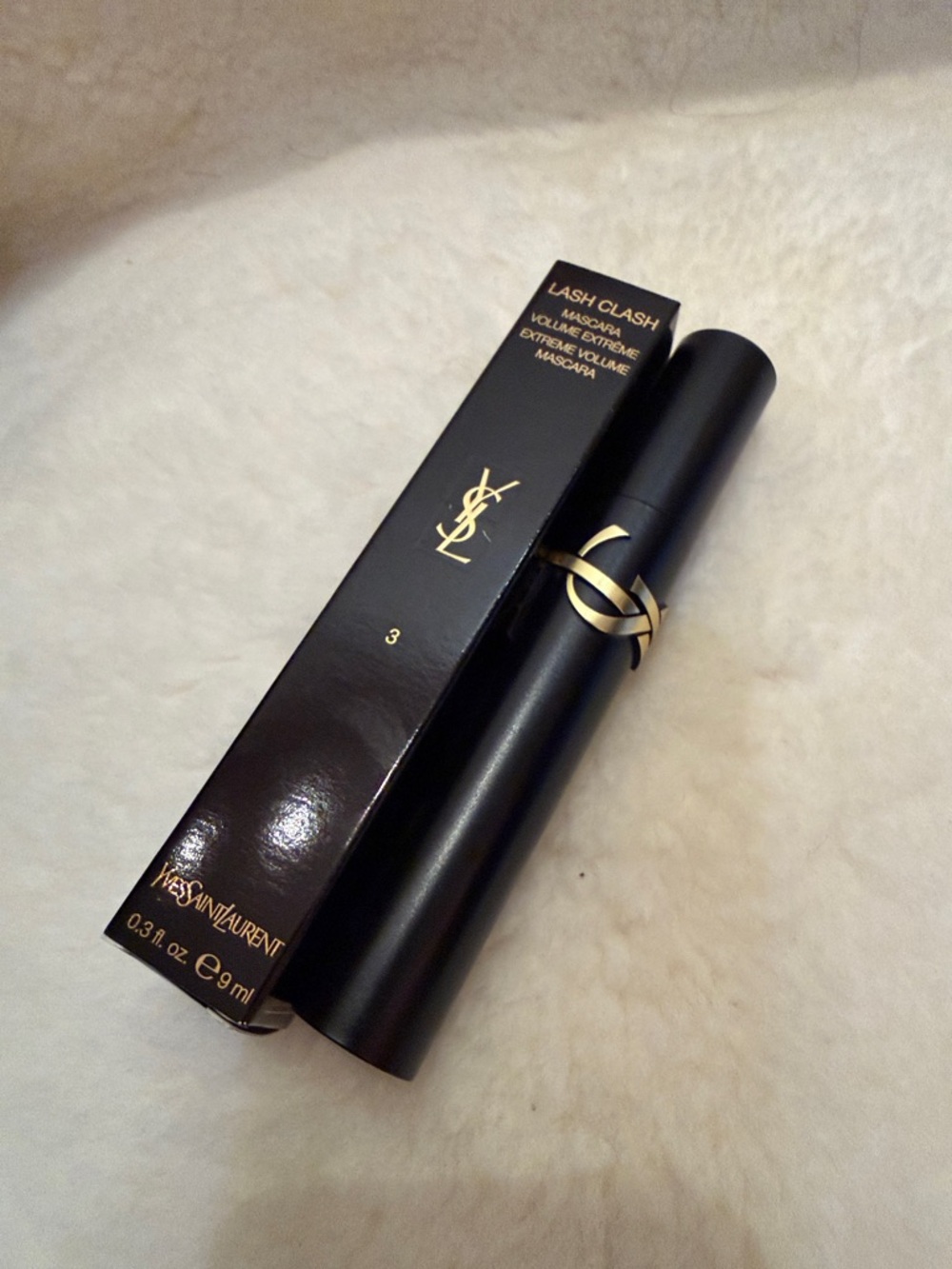 YSL beauty lash clash extreme volume mascara 3 scandalous green new in box *